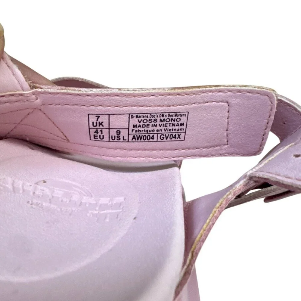 Dr. Martens SoftWair Womens Pink Sandals Adjustable Straps Size 9